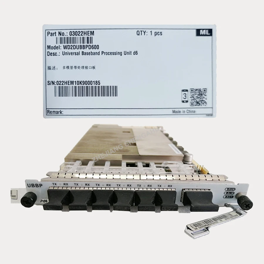 In Stock BBU3900/BBU3910 Universal Baseband processing unit WD2DUBBPD600 03022HEM UBBPd6-boxintelecom