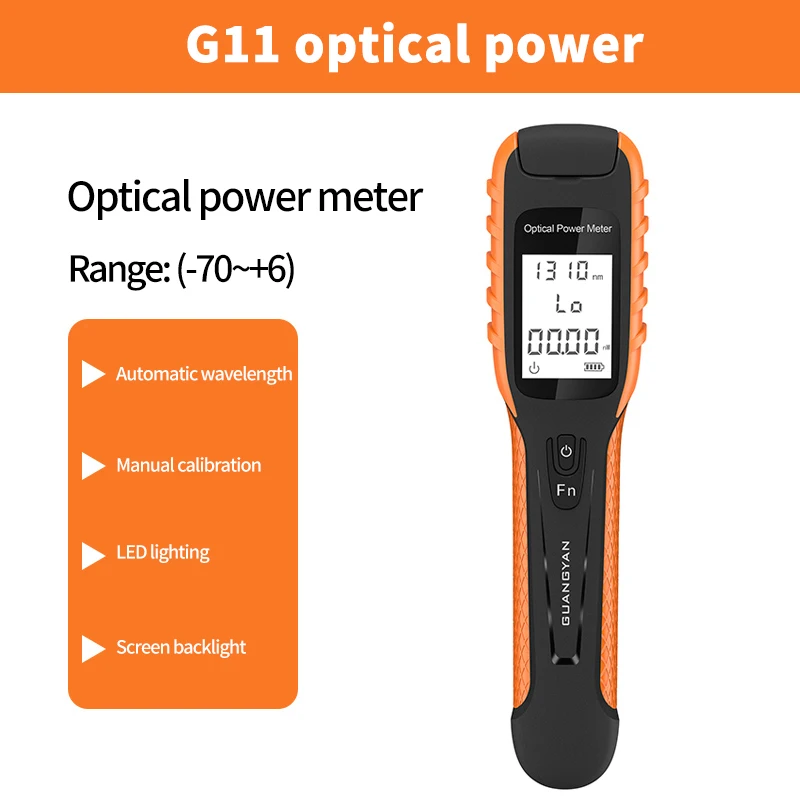 GUANGYAN FTTX Tool Fiber Optical Power Meter Fiber Optic G11 Test Rechargeable OPM Fiber Optical Power Meter OPM-boxintelecom