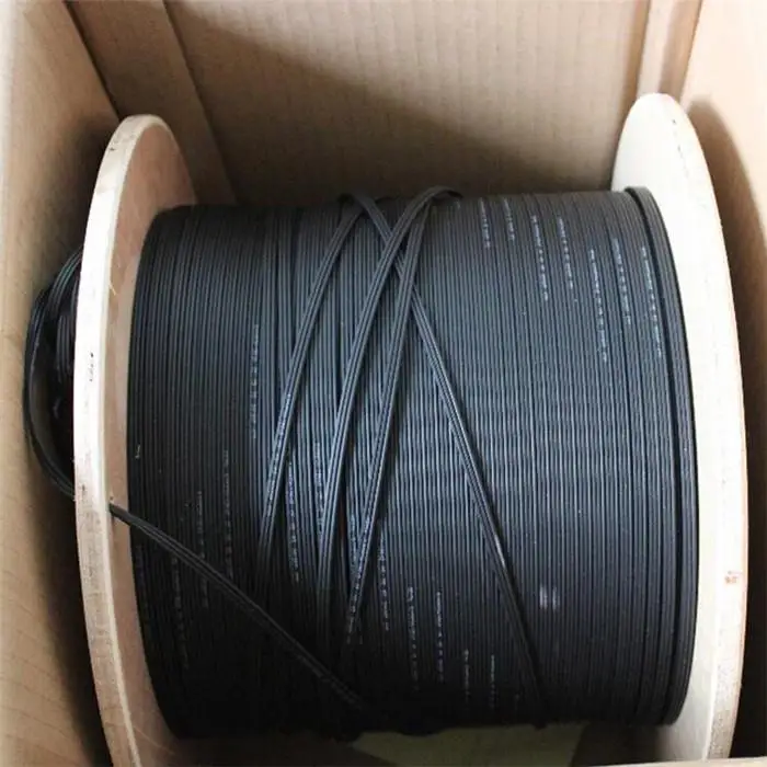 GJXH GJXCH 1,2,4,6,8,12 Cores FTTH flat indoor/outdoor fiber optic cable Drop Cable