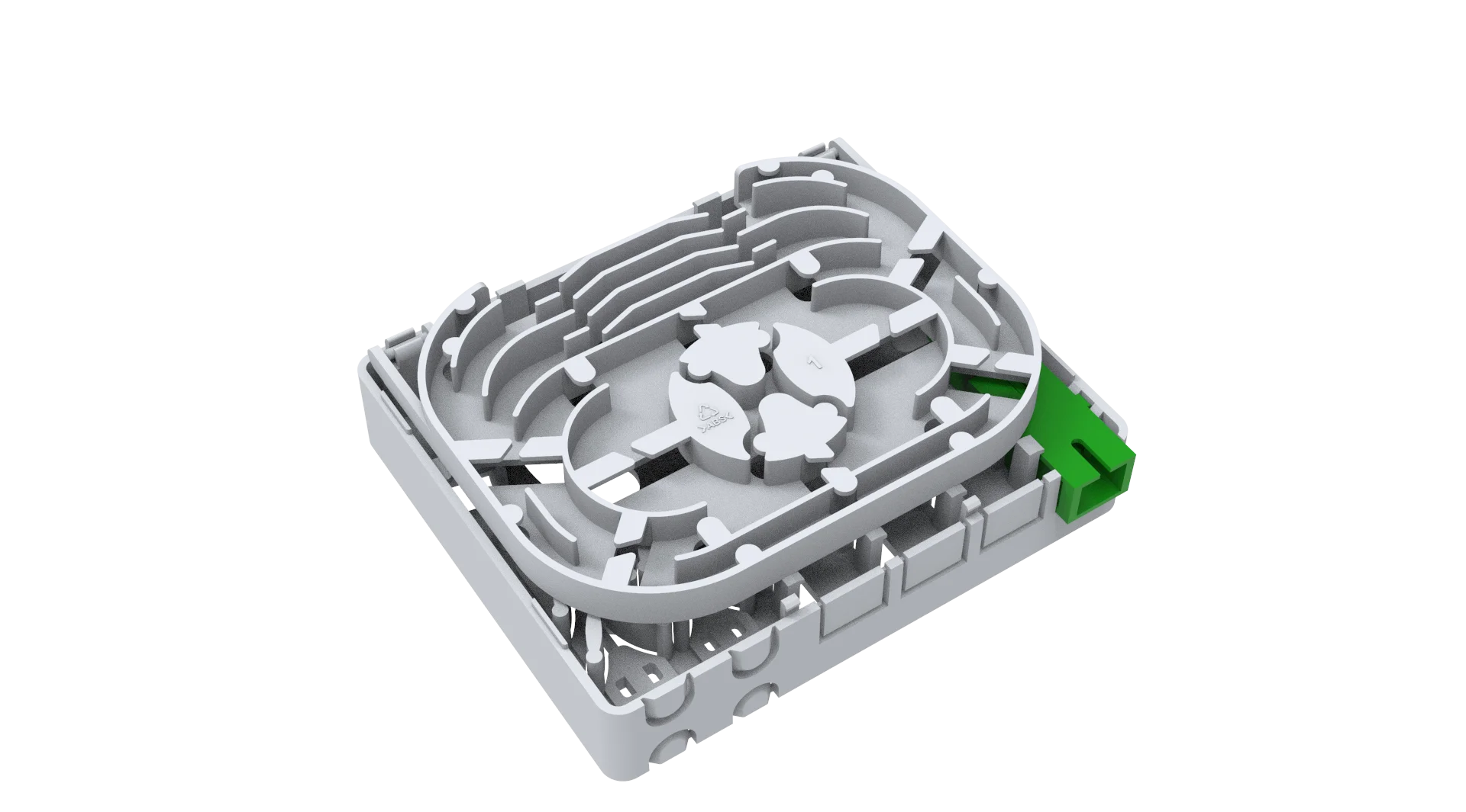 4-Core Fiber Optic Terminal Box POE Network Compatible Used with 2-Port SC & APC Connector