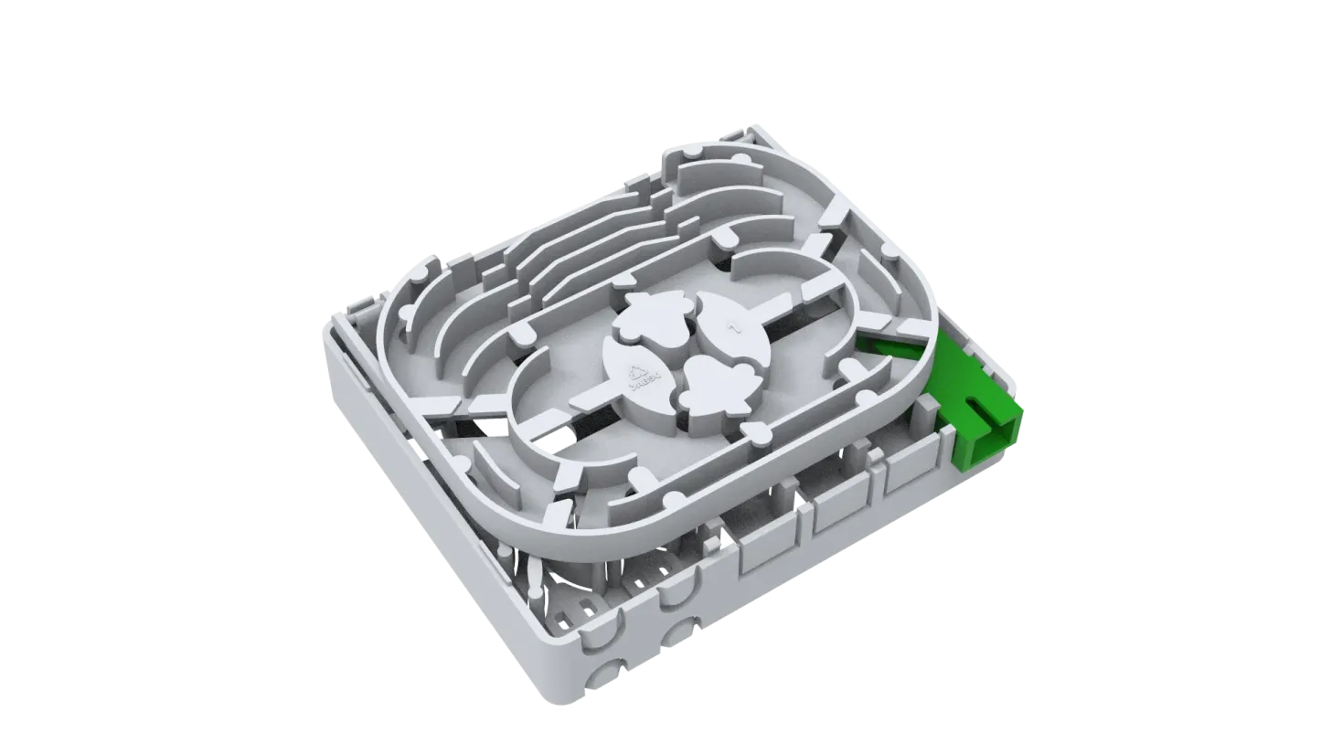 4-Core Fiber Optic Terminal Box POE Network Compatible Used with 2-Port SC & APC Connector