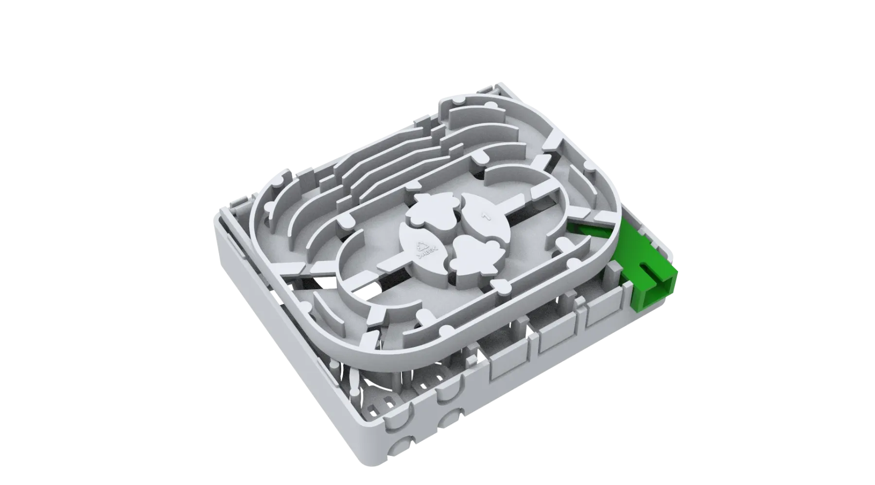 4-Core Fiber Optic Terminal Box POE Network Compatible Used with 2-Port SC & APC Connector