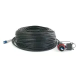 Black 2 Core SM 4.8mm Diameter 9/125um G657A2 LSZH Fiber Optical Armed Outdoor Cable with 
