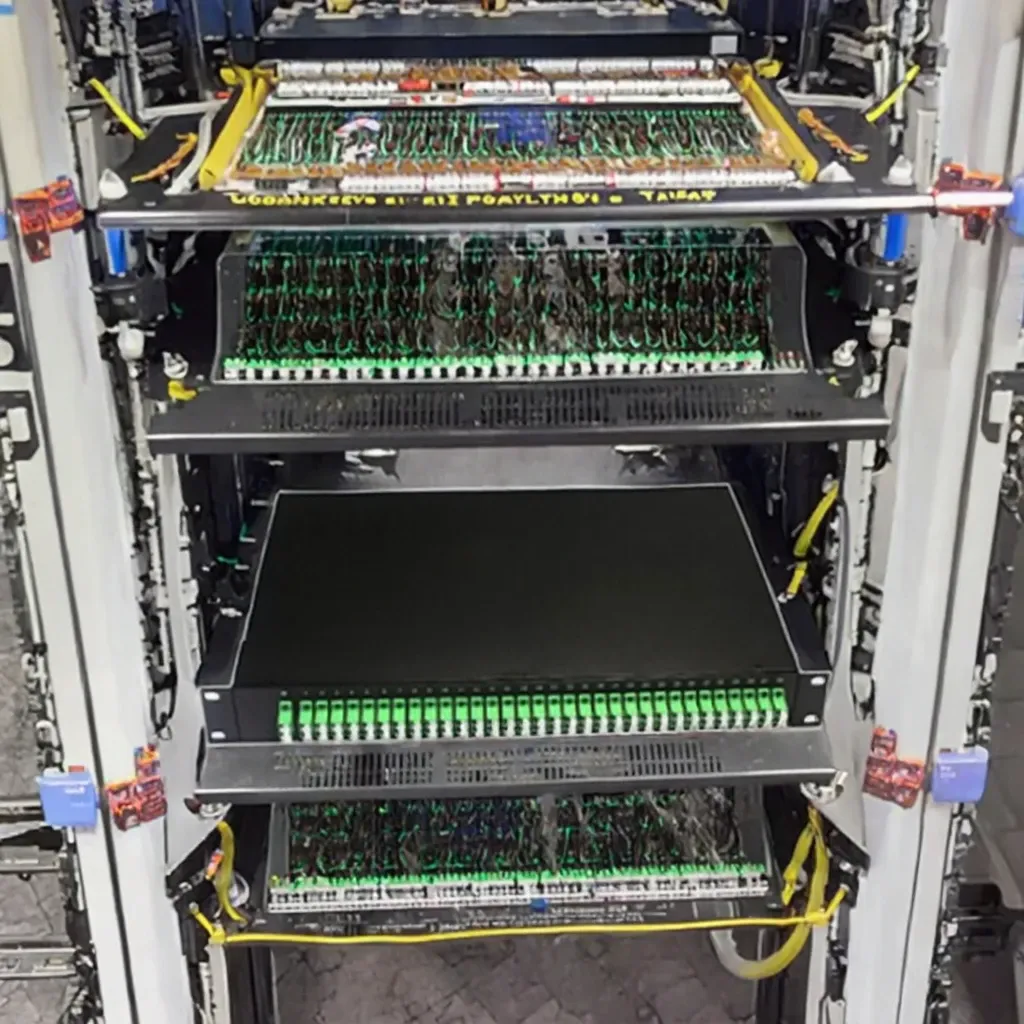 1U Rack Mount Fiber Optic Patch Panel 1x32 Metal Box PLC Splitter 1U Fixtures FTTX Unspeci