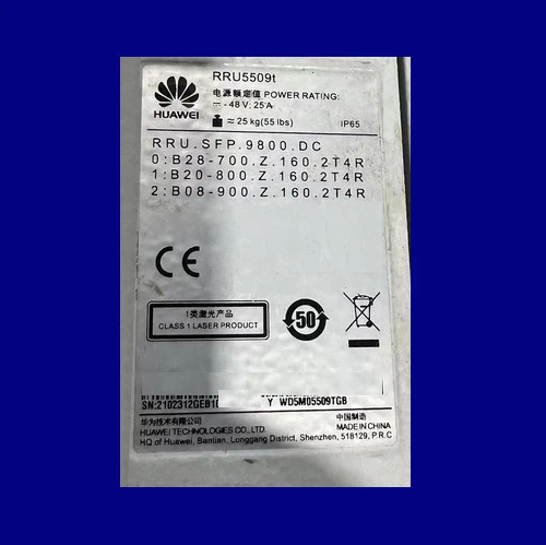 RRU5509T 02312GEB 2T4R*3 B8/B20/B28 700-800-900MHz Telecom Parts Radio Remote Unit