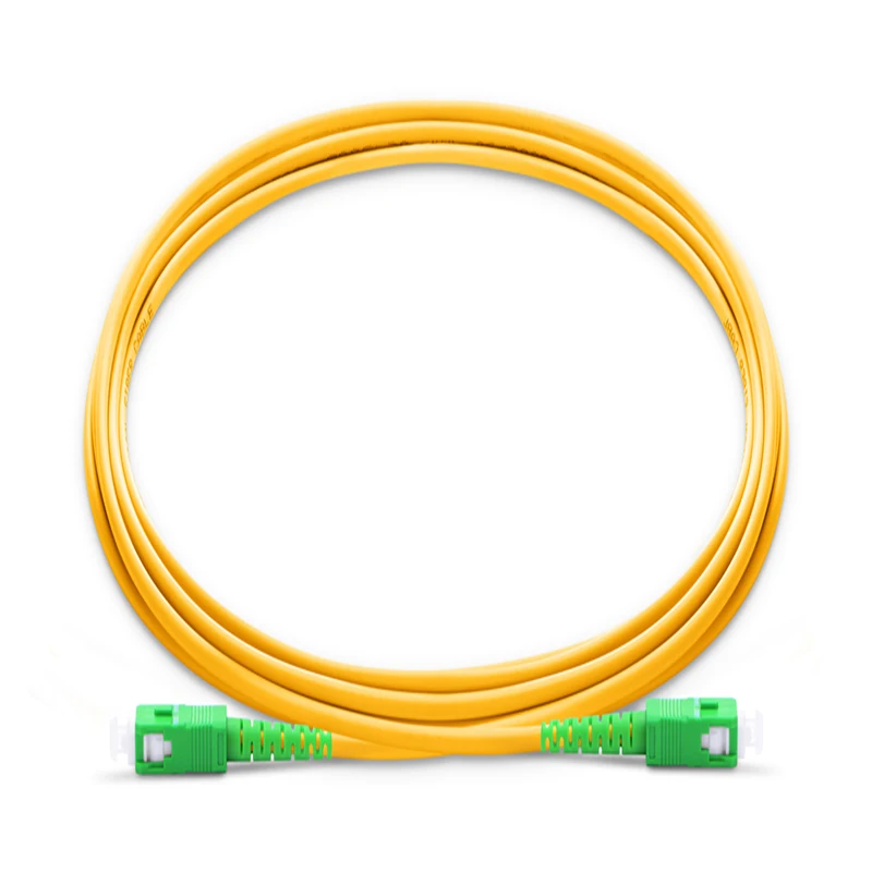 High Quality Simplex Jumper G652D/G657A SC APC to SC APC 2mm 3mm PVC/LSZH Fiber Optic Patc