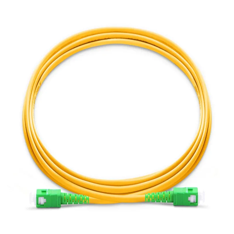 High Quality Simplex Jumper G652D/G657A SC APC to SC APC 2mm 3mm PVC/LSZH Fiber Optic Patc
