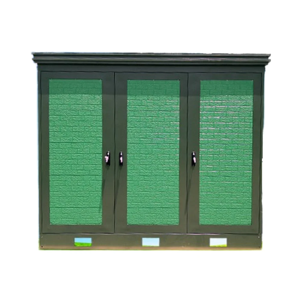 Industrial Outdoor Integrated Electronic Instrument Cover Stainless Steel Wood Grain Finish IP55 Galvanized Steel for 5G-boxintelecom