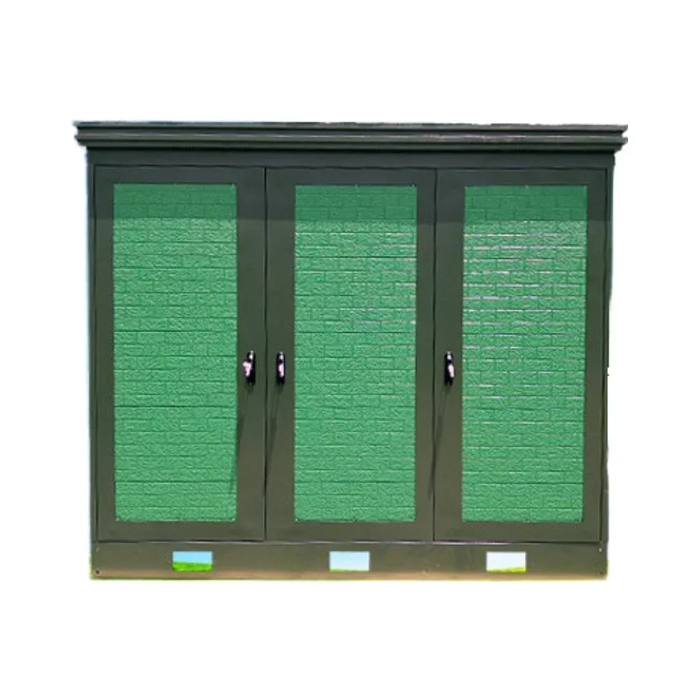 Industrial Outdoor Integrated Electronic Instrument Cover Stainless Steel Wood Grain Finish IP55 Galvanized Steel for 5G-boxintelecom