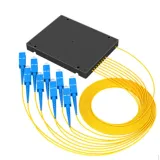 SC Box Type Telecom Grade Fiber Optic Splitter 1 in 8 PLC with Strong Stability Used Featu