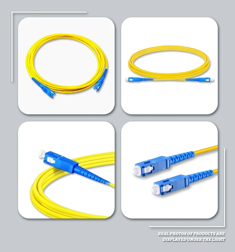 FTTH Optical Fiber Cable/Jumper/Patchcord Sc-Sc Upc Sm Fiber Optic Patchcord  FTTH 1M 2M 3