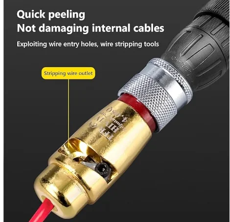 Aluminum Alloy  Cable Peeling Twister Tool Wire Stripping Electric Wire Stripper Portable Electric Drill  Wire Stripper-boxintelecom