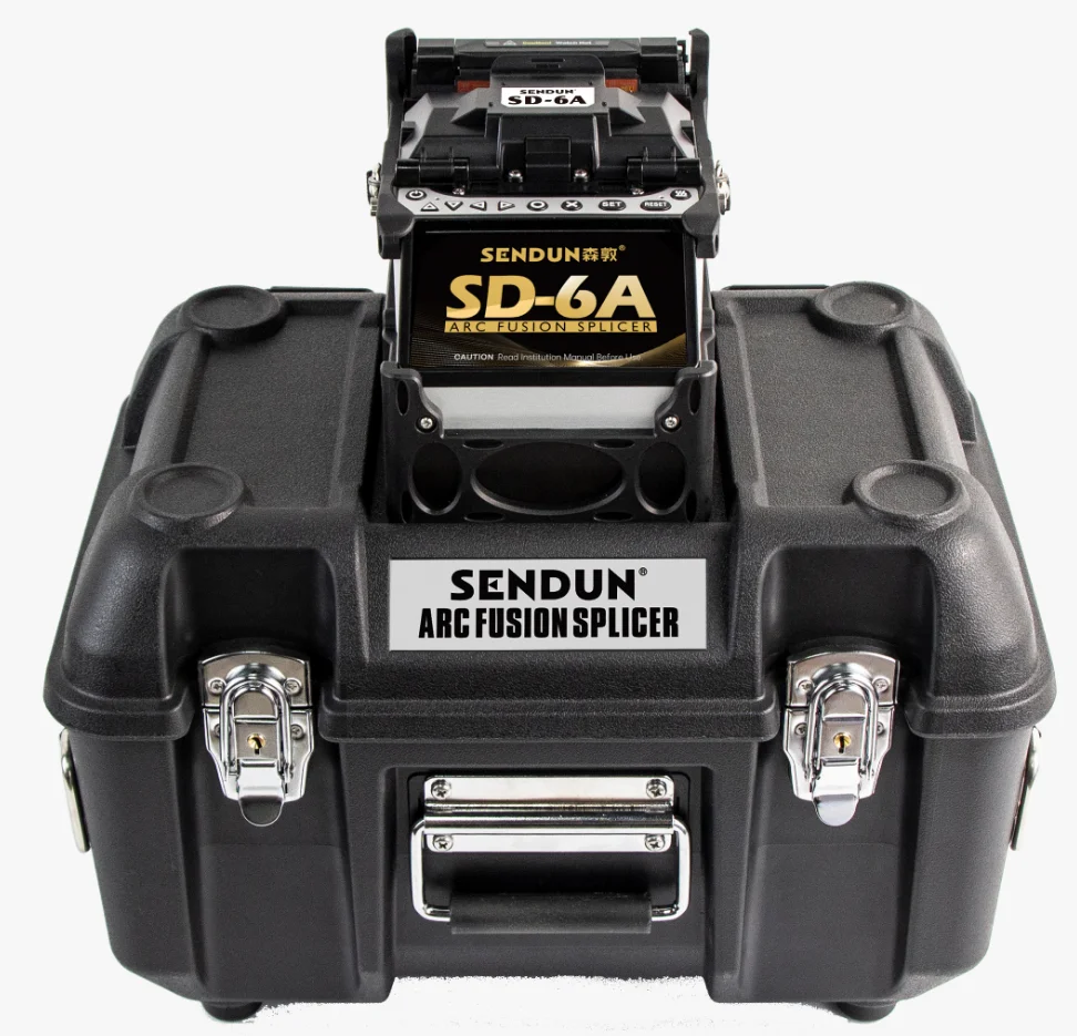 Sendun SD-6A 6 Motors  Welding Splicing Machine with OPM VFL Equipment Fiber Optic Fusion 