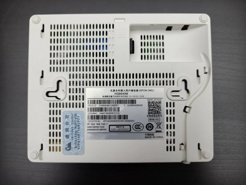 HG8540M GPON ONU 1GE 3FE Ports BOT Outlet Fiber Optic Modem XPON FTTH