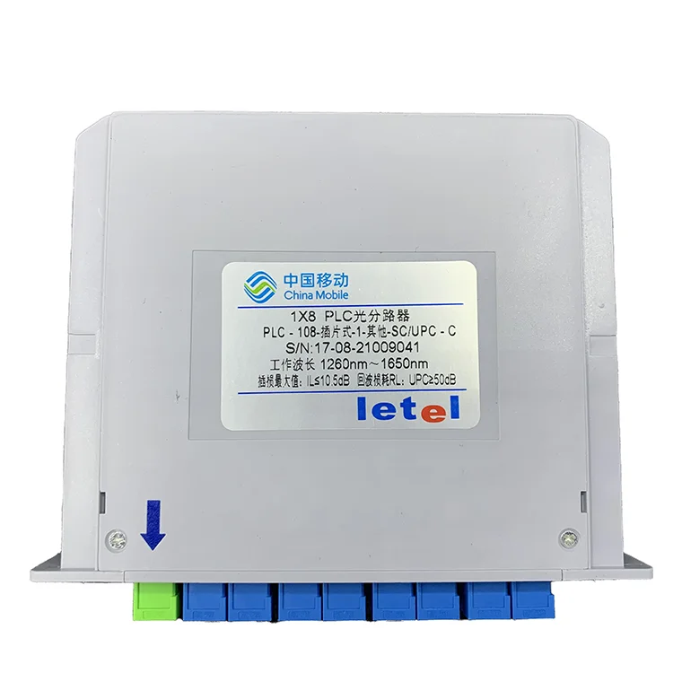 Manufactory Direct Plc 1x8 1x8 Fiber Optic Plc Splitter 1x8 Plc Cascade Type Fiber Splitter-boxintelecom