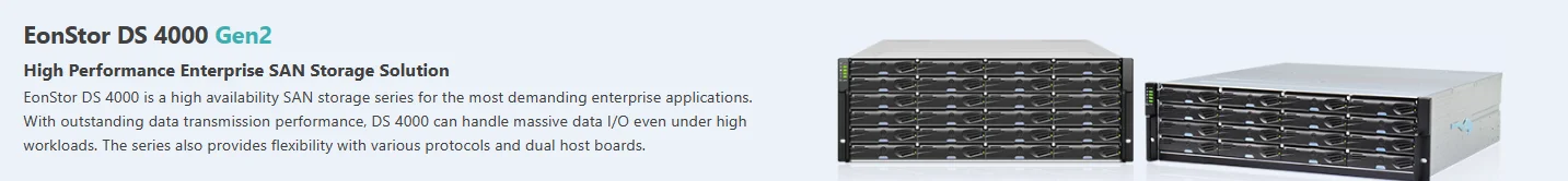 Infortrend Rack Storage 4U 24bay 4024 Gen2 EonStor DS 4000 Serie 4