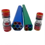Fiber Optic Plastic Straight Quick Connector HDPE Microduct Straight Coupling Microduct Co