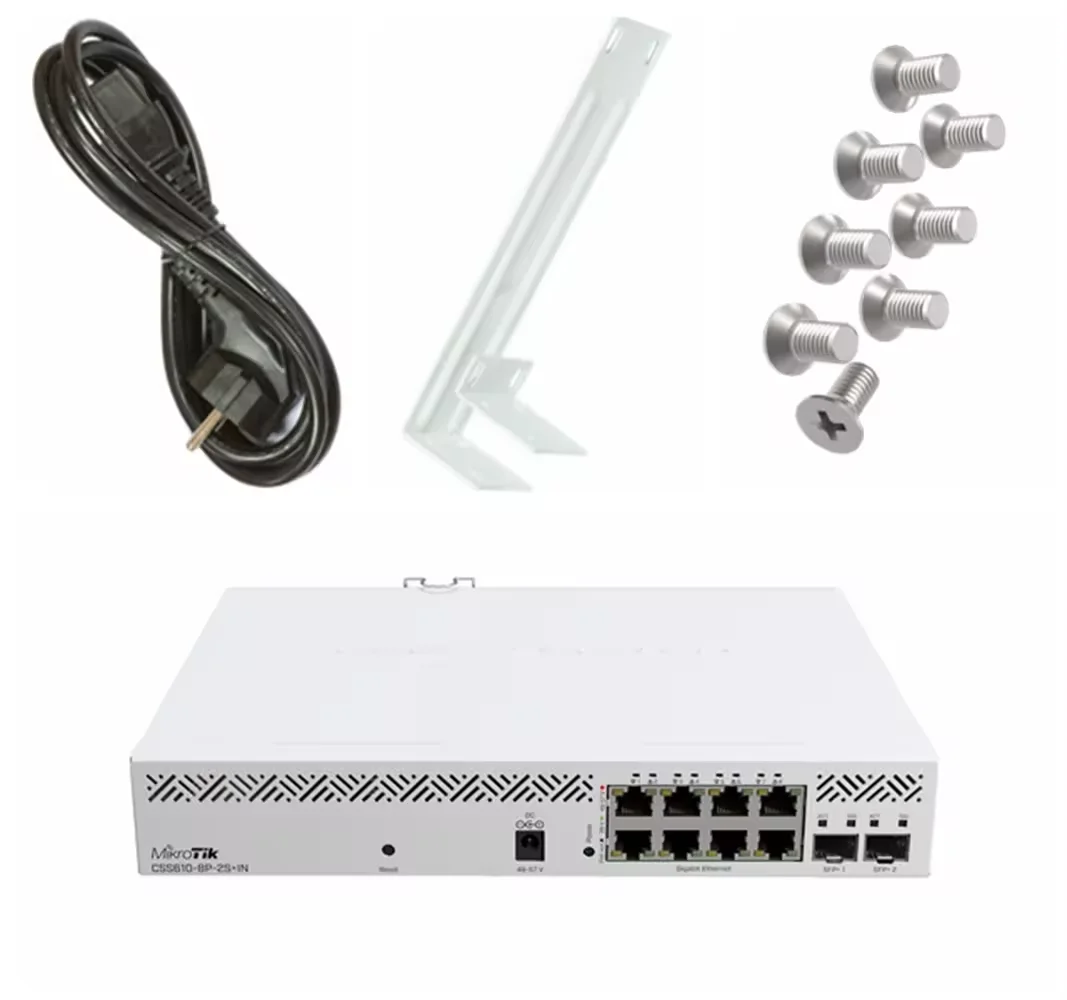 M IkroTik CSS610-8P-2S+IN 8xGb 2xSFP+ PoE Cloud Smart Switch-boxintelecom