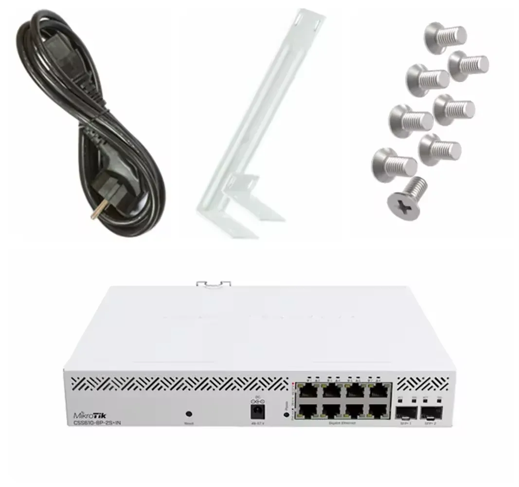M IkroTik CSS610-8P-2S+IN 8xGb 2xSFP+ PoE Cloud Smart Switch-boxintelecom