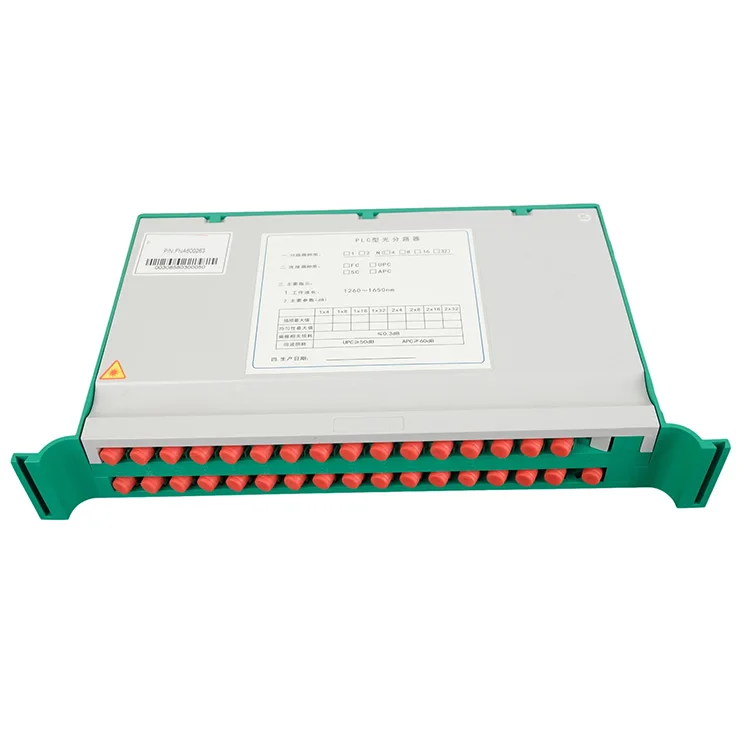 Drawer Type PLC Splitter SC/UPC 1x8/1x16/1x32 Telecom Grade Fiber Optic Splitter for PON