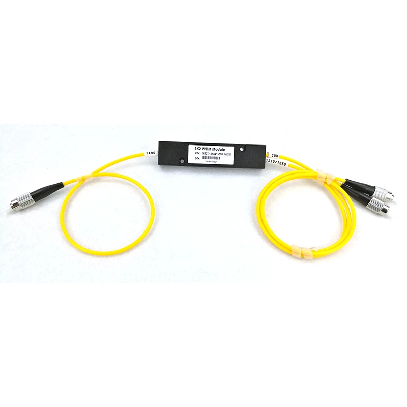 Triband FWDM Fiber Optic Equipment 1490 Reflect 1310 1550nm Filter WDM Module ABS Box with 3.0mm Diameter FC Connector