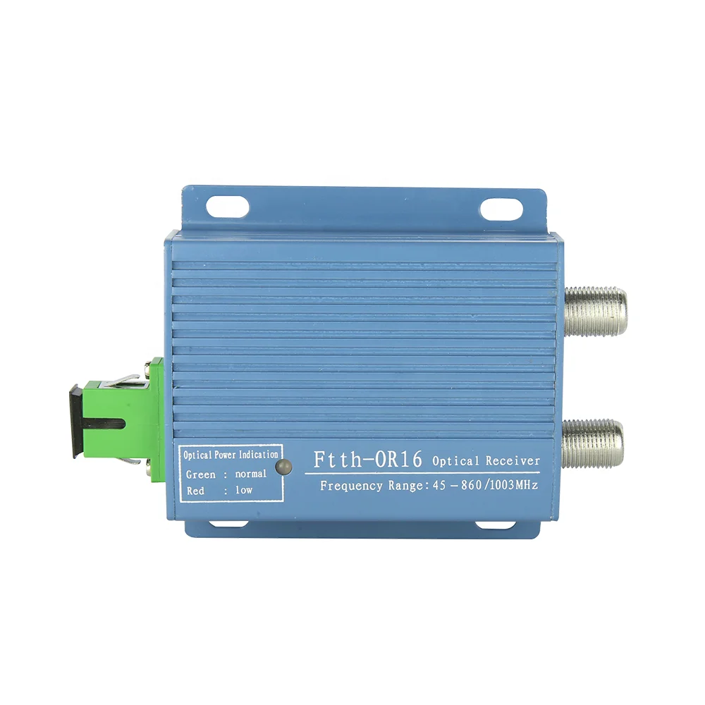 FTTH Mini CATV WDM Fiber Optical Receiver Fiber Optic Cable Node 1 RF Port or 2 RF Port-boxintelecom