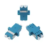 LC Duplex Fiber Optic Connector Small Square Head LC-LC Universal Flange Telecom Grade Sin