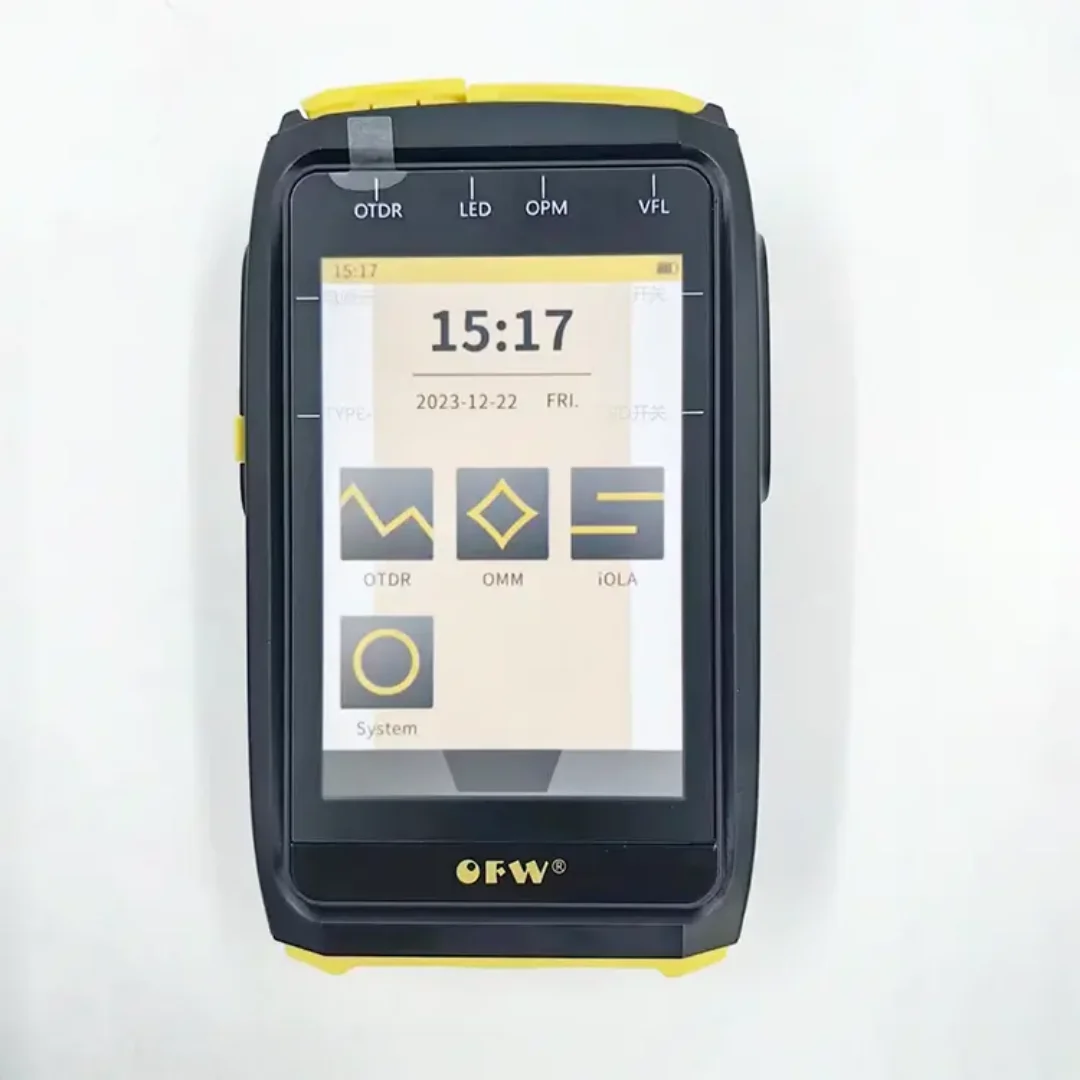 MINi OFW OTDR Active Fiber Live Test 1550nm 20dB Fiber Optic Reflectometer Touch Screen VFL OLS OPM FWT-100-boxintelecom