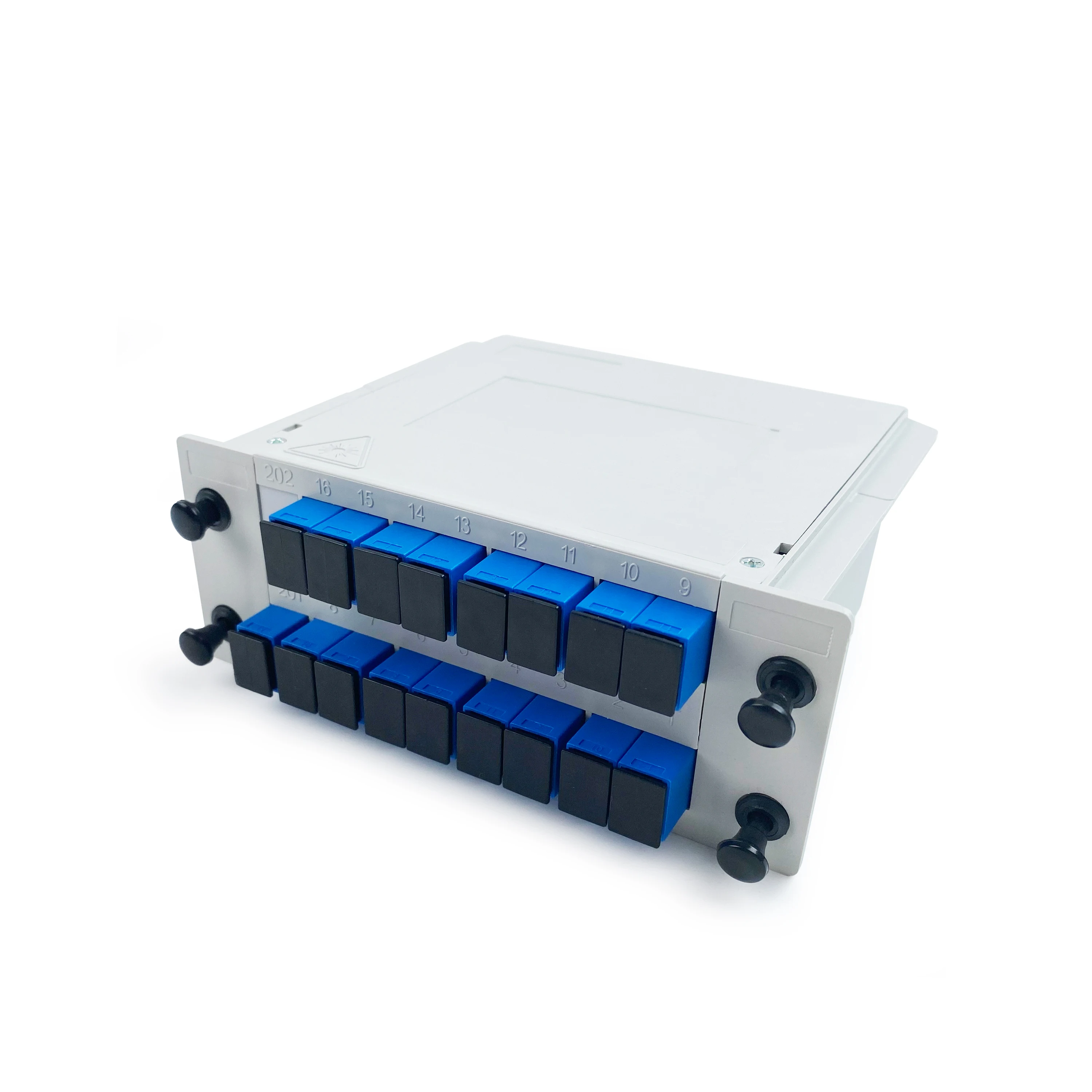 1*8 ABS Box-Type PLC Splitter LGX 8-Channel Fiber Optic PLC Plug-in Splitter SC/APC SC/UPC