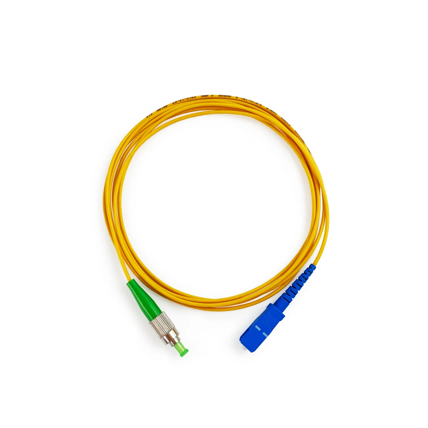 Sc/Upc to Fc/APC Fiber Optic Patch Cord Single Mode Simplex  Length Customizable