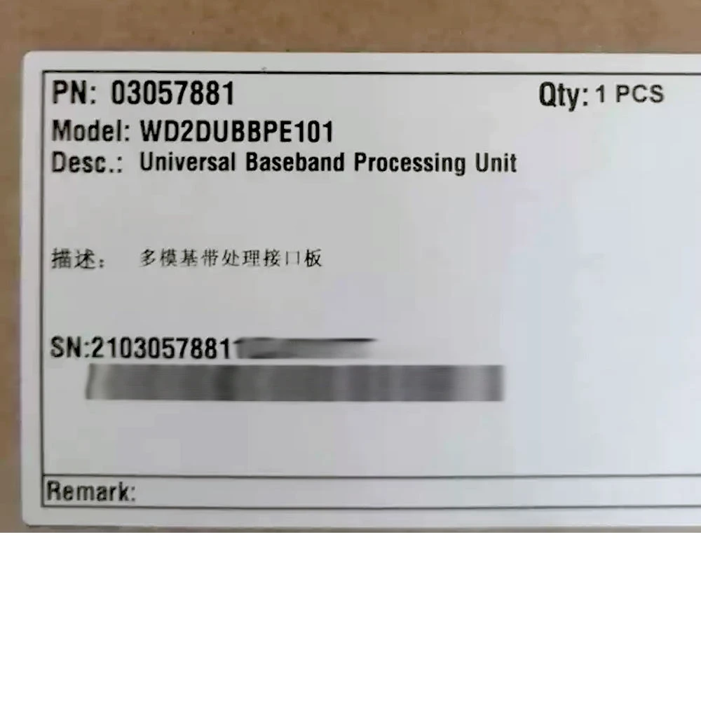 Hot selling UBBPe3 WD2DUBBPe10 03057881 Baseband Unit UBBPe2 for BBU3900 BBU3910 BBU5900-boxintelecom