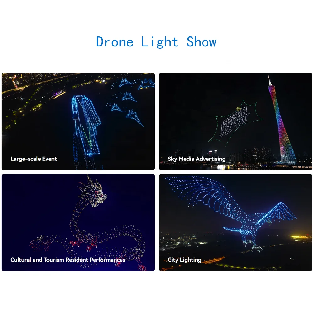 Real-Time Full Image Restoration Quadcopter UAV Full Color Strobe Light Drone DMD V4 for Drone Light Show Solutions-boxintelecom