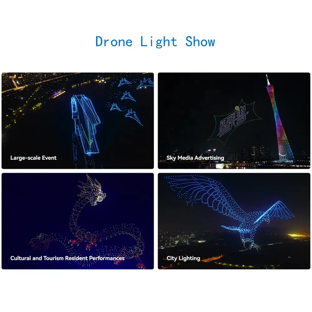 Real-Time Full Image Restoration Quadcopter UAV Full Color Strobe Light Drone DMD V4 for Drone Light Show Solutions-boxintelecom
