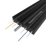 Double-Fly FTTH Fiber Drop Cable with KFRP/FRP/Steel Strength Member 1/2 Core G657A1 Optic