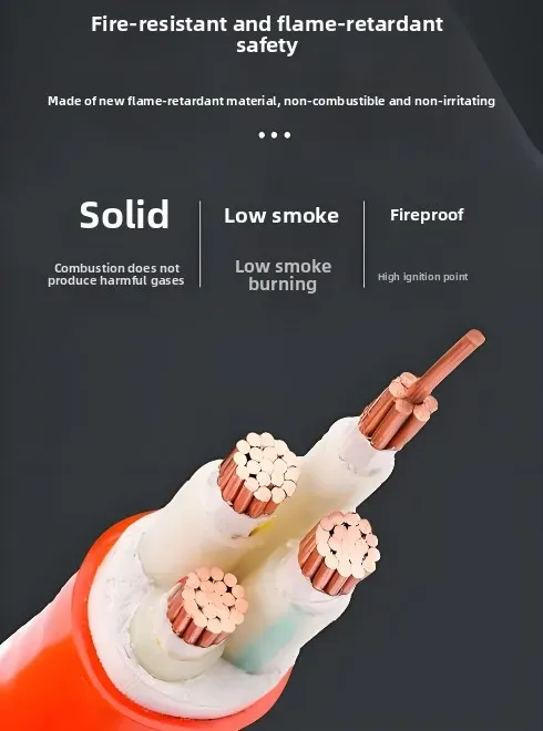 Fire Resistant Power Cable Copper Core XLPE/PVC Insulated Flame Retardant Cable for Construction & Industrial Projects-boxintelecom