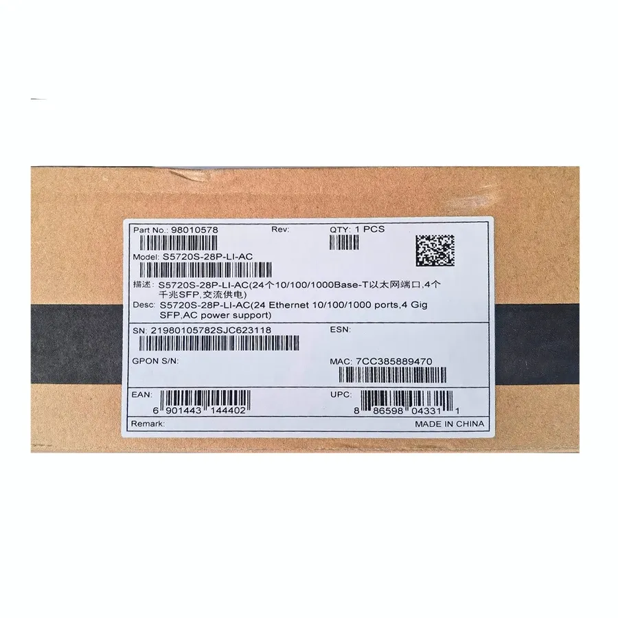 Original S5720 LI Series Switch 98010768 S5720-28P-LI-AC-boxintelecom