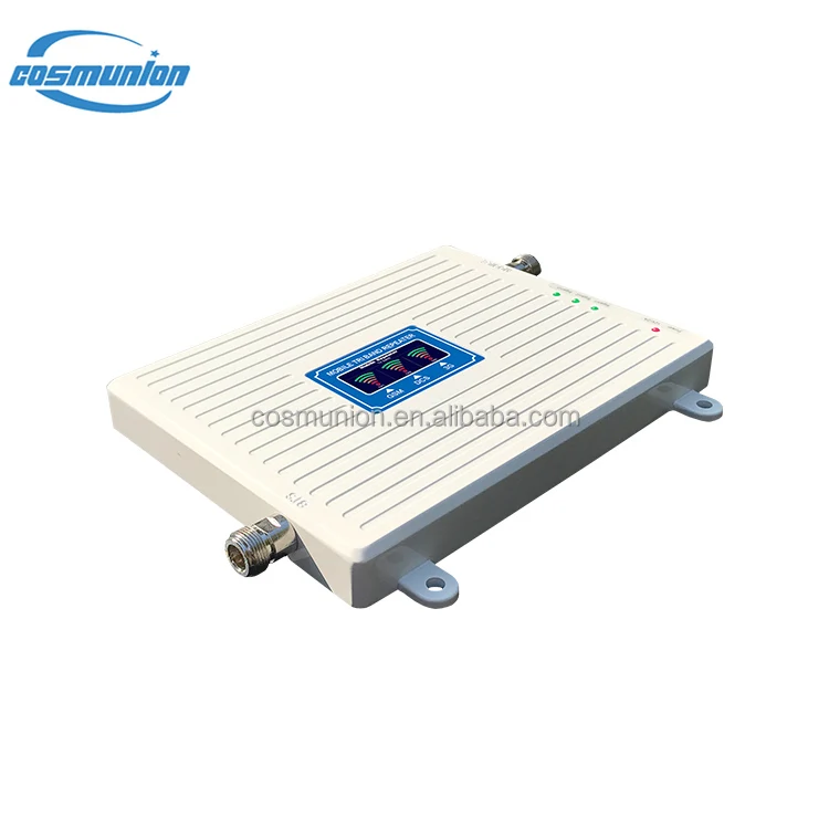 OEM intenligent GSM/PCS/WCDMA tri-frequency bands mobile signal booster amplifier with col