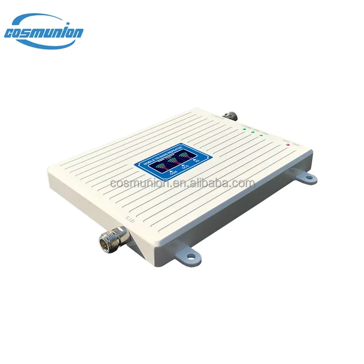 OEM intenligent GSM/PCS/WCDMA tri-frequency bands mobile signal booster amplifier with col