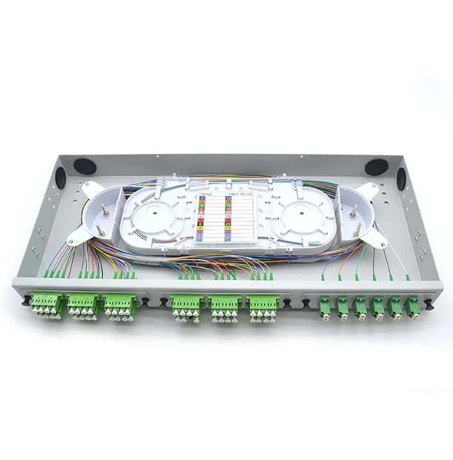 1U Optical Distribution Frame with Separate Panel, Fiber Patch Panel for Telecom and Data 