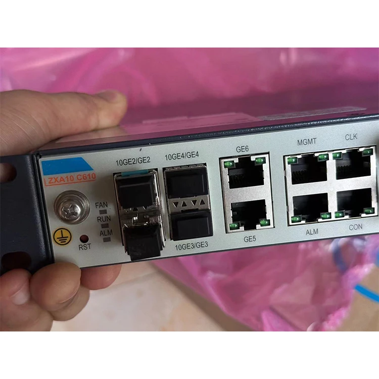 Original Brand New zte C610 smxa olt epon Pizza-box PON OLT GPON 8-port 16-Ports Layout DC Power Supply with NMS-boxintelecom