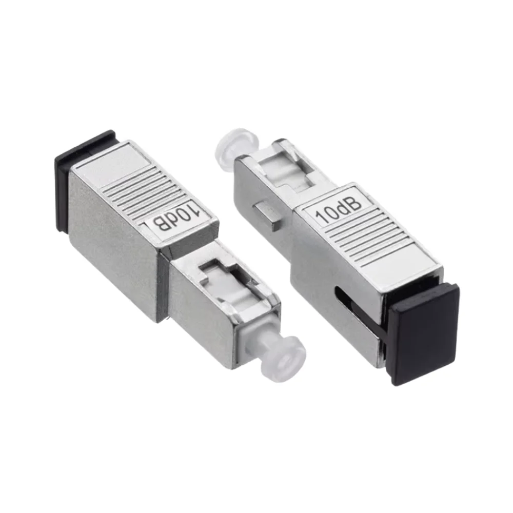 Single Mode Optical Fiber Attenuator 0-30dB SC/UPC Male-Female Coupler Adapter with Flange Used for FTTH 3G Networks-boxintelecom