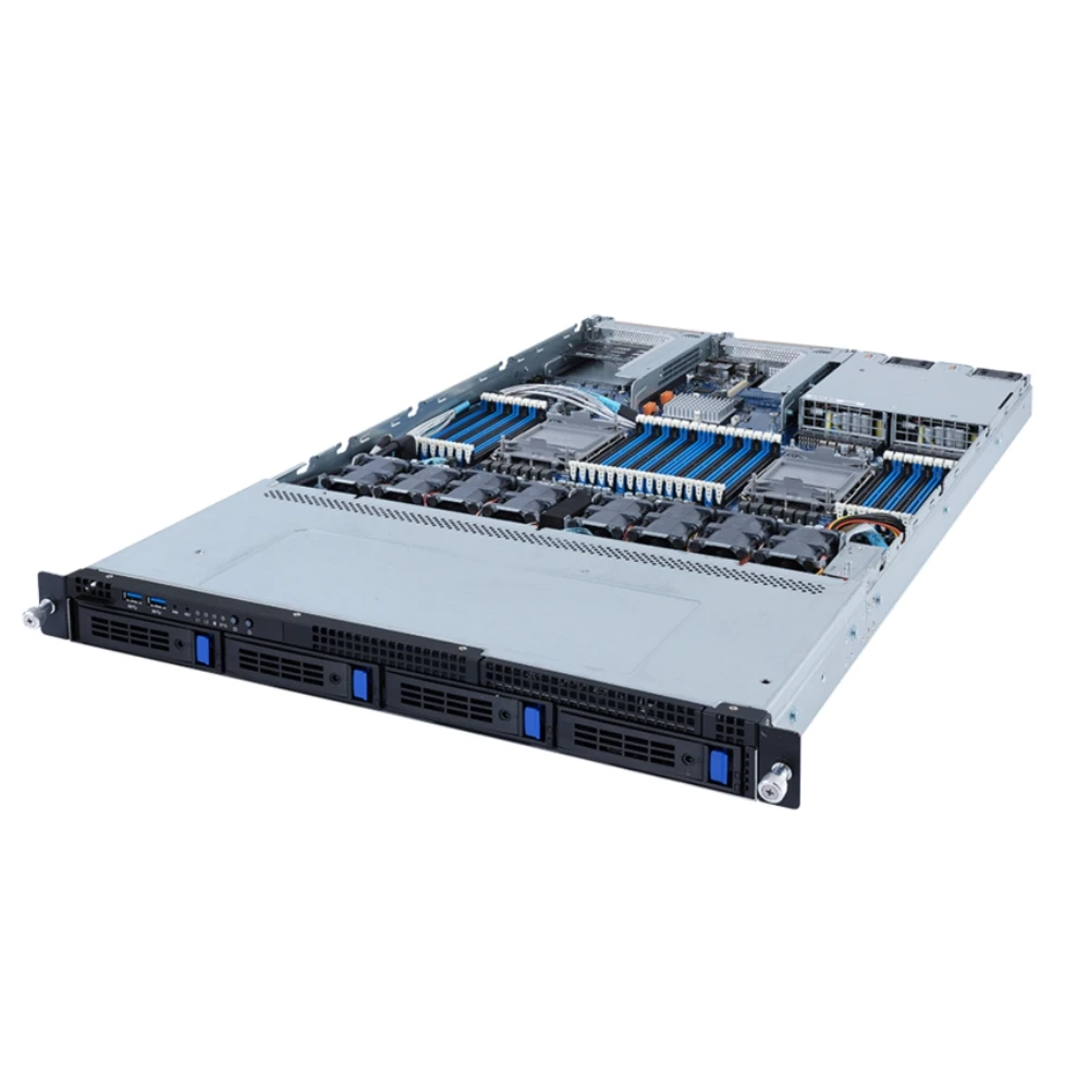 Hot Sale Gigabyte R182-340 1U Rack with 3rd Gen Intel Xeon Scalable Processor 4-Bay SATA/SAS Buy a Server 1