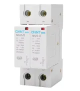 NU6-II 100KA/4P Surge Protection Device 385V AC 4 Pole Lightning Protector DIN Rail Mount