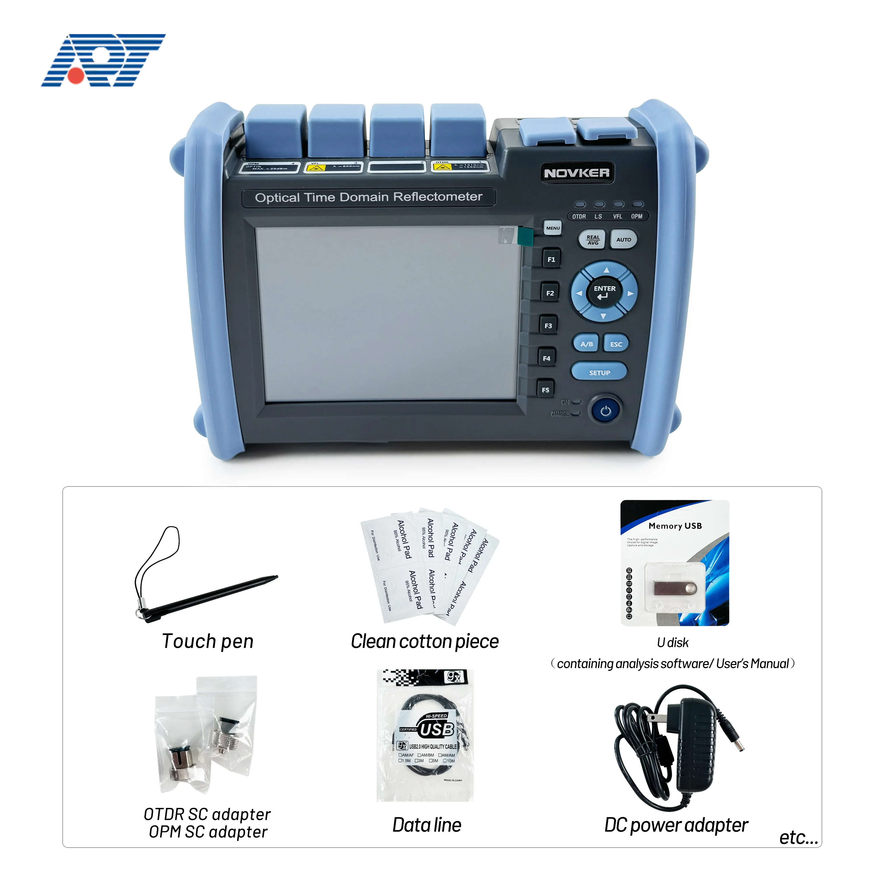 NK6000 Mini OTDR 1310nm 1550nm Wavelength Optical Loss Test for RJ45 Cable Tracking SC/FC