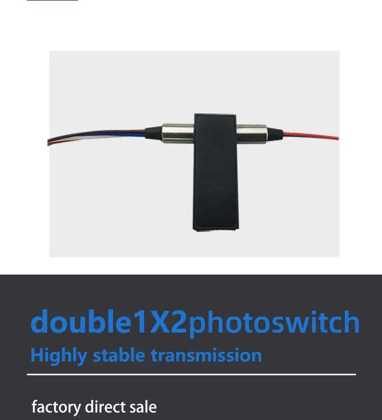 ZG TECH Dual 1x2 Singlemode Fiber Optic Switch 2x4 8 Ports 1310/1550nm Mechanical LC/SC/FC/ST Connectors FTTx Use 2 Years