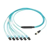 12-Fiber MTP OM3 OM4 Multimode 3mm LSZH Copper MPO/LC Female/Male Connector Fiber Optic Pa