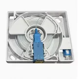 1 Port Fiber Optic Desktop Box FTTH Terminal Box SC LC Fiber Wall Outlet Faceplate Indoor 