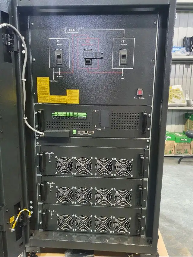 20KVA 40KVA 60KVA 100KVA 380vac Pure Sine Wave 3 Phase Online Modular Ups-boxintelecom