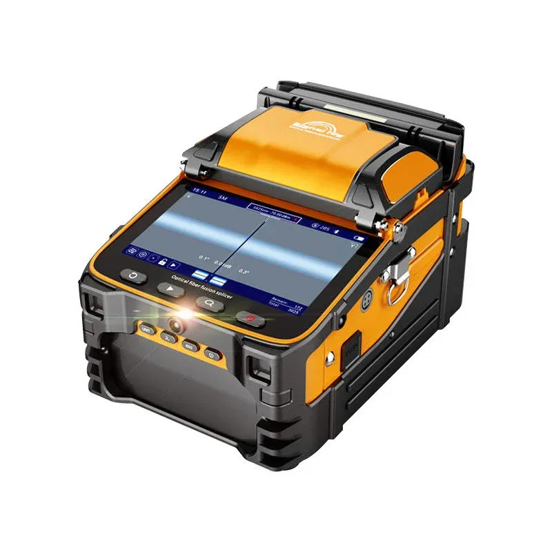 AI-9 Fiber Welding Machine Six Motor Automatic Main Line Fiber Optic Cable Fusing Equipment Fusion Splicer-boxintelecom