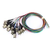 12 Core SC/ST/FC/LC/UPC Singlemode Pigtail Fiber Optic Cable - 0.9mm 12-Color Bundle Type 